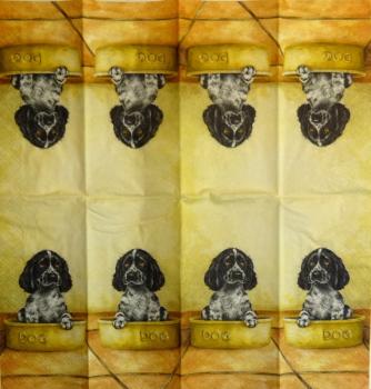 175 Hunde - 4-lagig - Taschentuch